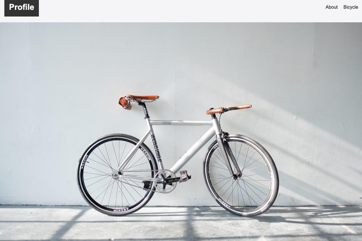 制作例：プロフィールサイト